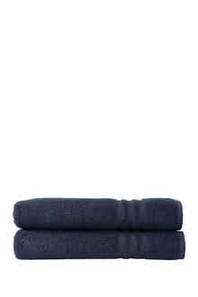 Linum Home Textiles Denzi Bath Towels - Set of 2 - Twilight Blue