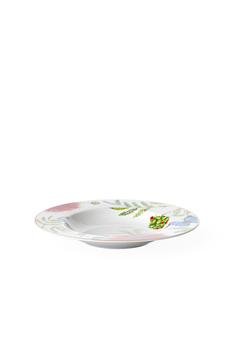 Amazonia Rim Soup Round, Alternate, color, White