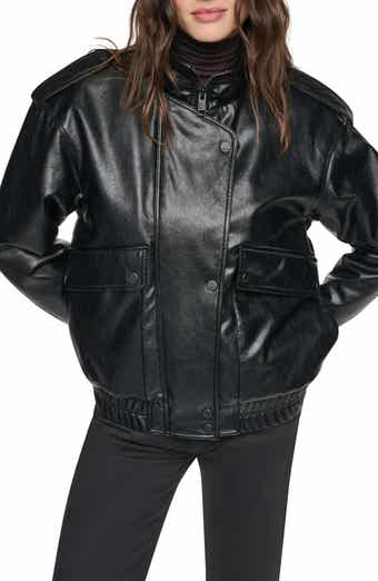 Sorbow Relaxed Faux Fur Lined Bomber Jacket