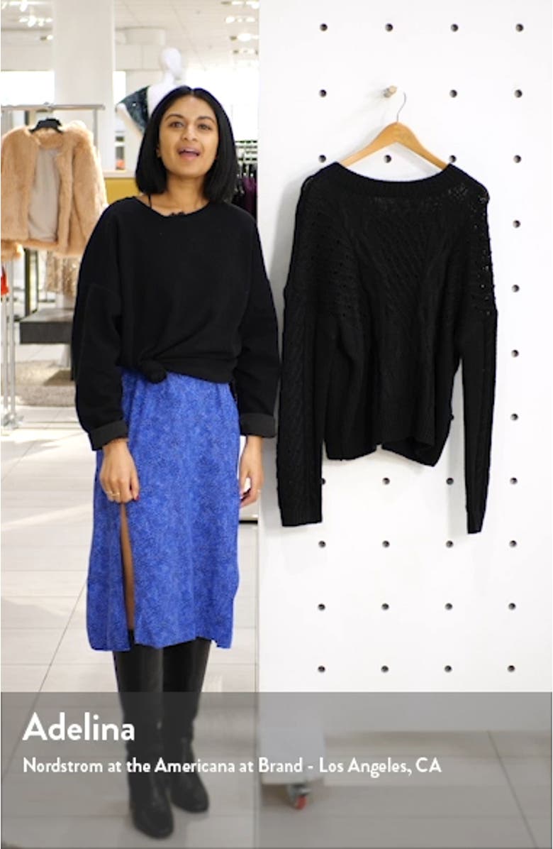 Spring Cable Sweater, sales video thumbnail