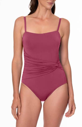 Jantzen Donna One-piece Swimsuit In Mulberry