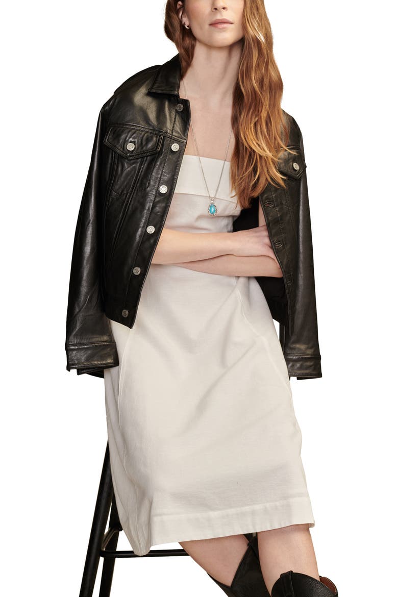 A-Line Midi Dress, Alternate, color, BRIGHT WHITE
