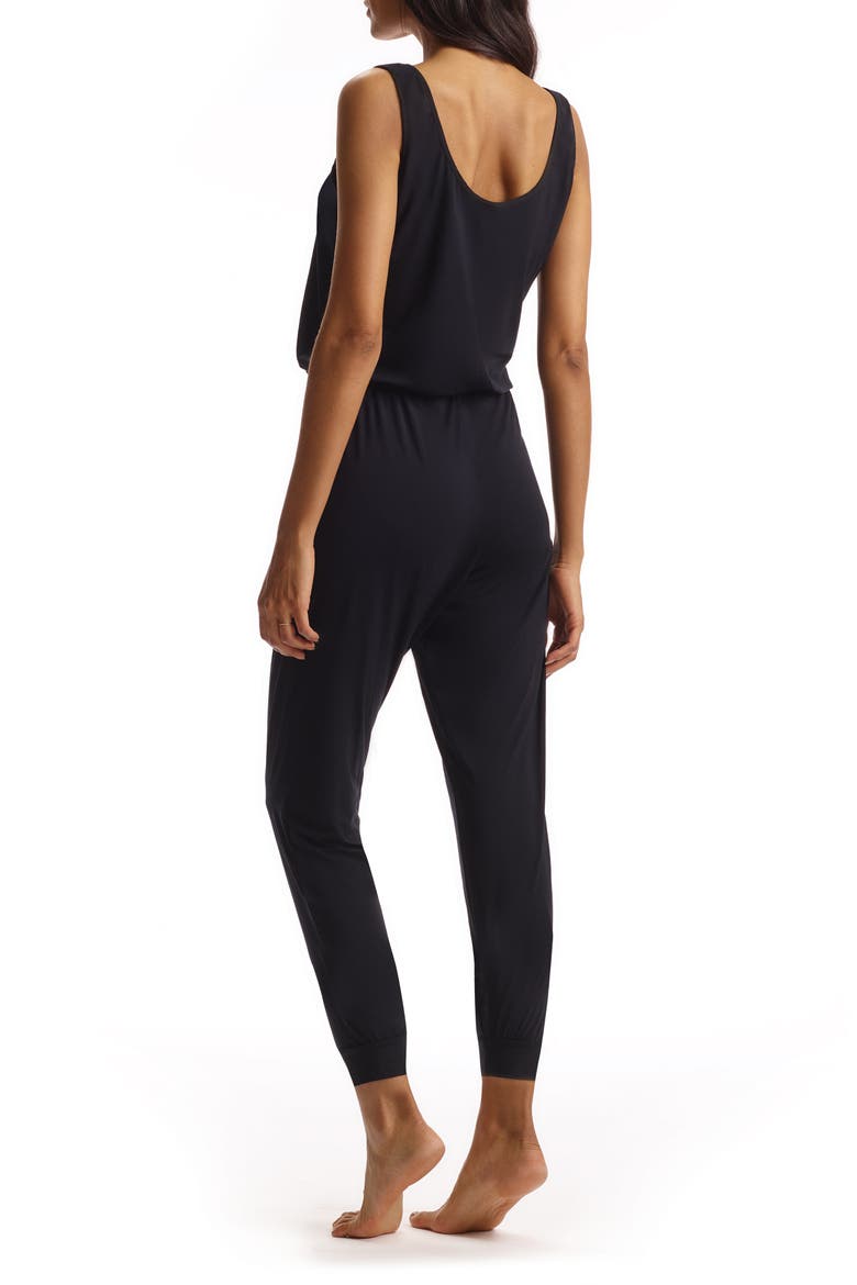 Butter Tank Lounge Jumpsuit, Alternate, color, BLACK