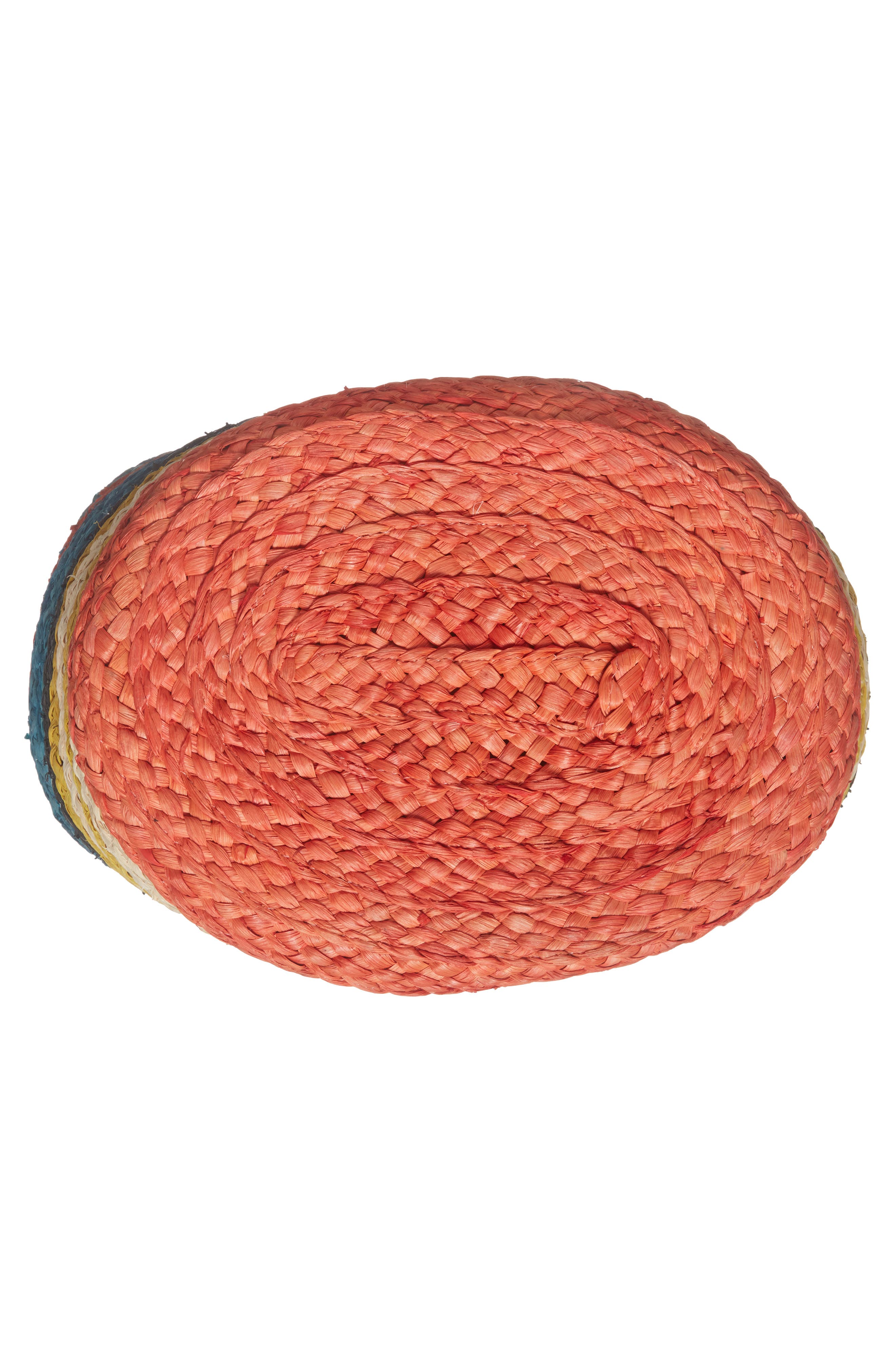 Nordstrom Stripe Woven Cornhusk Tote, Alternate, color, 