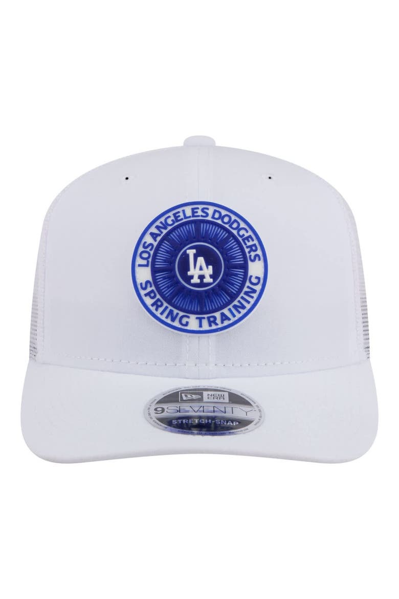 Men's New Era  White Los Angeles Dodgers 2026 Spring Training Fan Pack 9SEVENTY Adjustable Trucker Hat, Alternate, color, White
