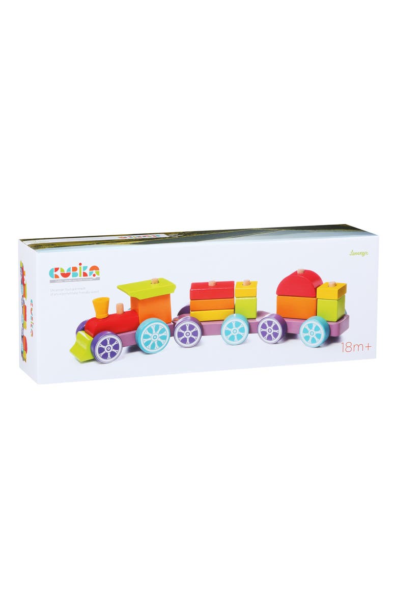 Cubika Wooden Rainbow Train, Alternate, color, 