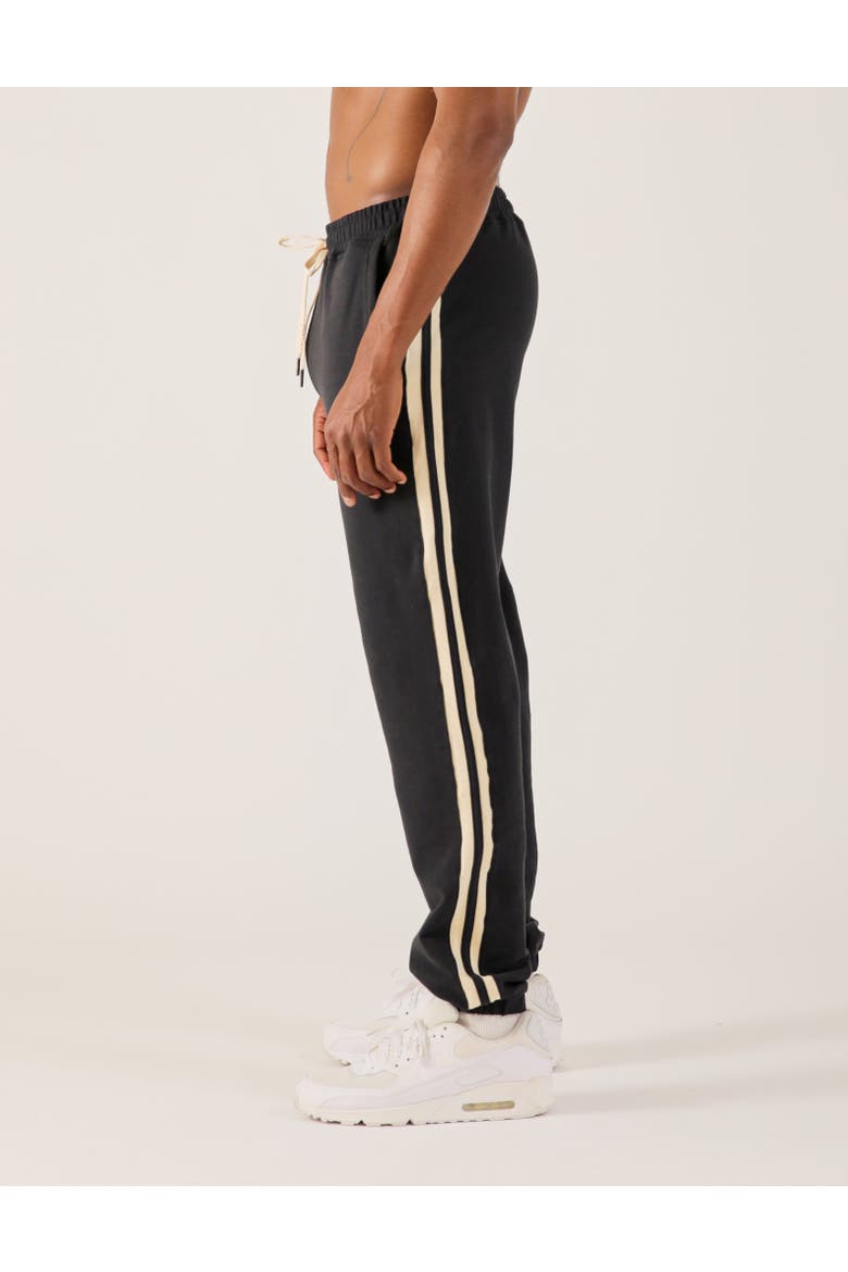 Retro Sweat Pant, Alternate, color, Black/Oatmilk