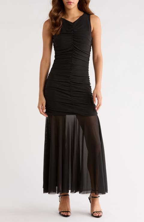 Denisa Ruched Maxi Dress