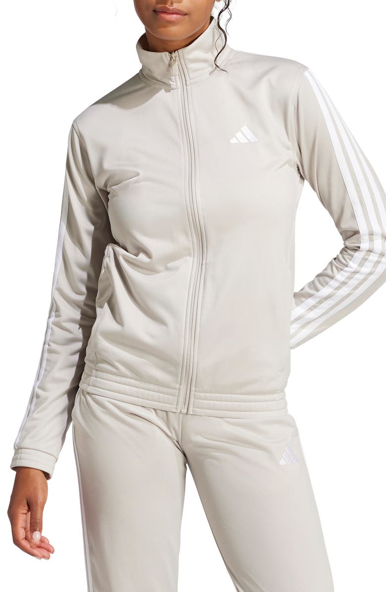 adidas 3-Stripes Tricot Jacket, Main, color, Wonalu/ White