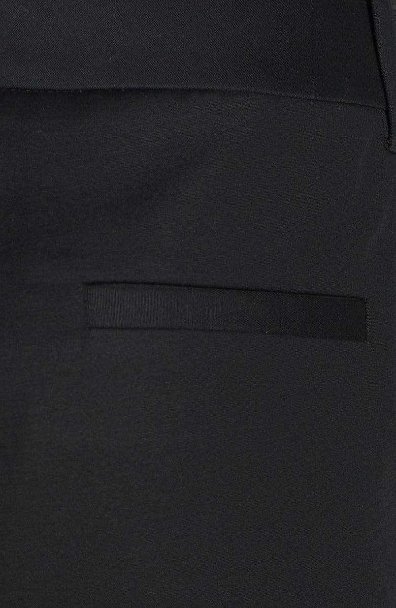 Vince Camuto Flat Front Cuff Stretch Cotton Shorts, Alternate, color,