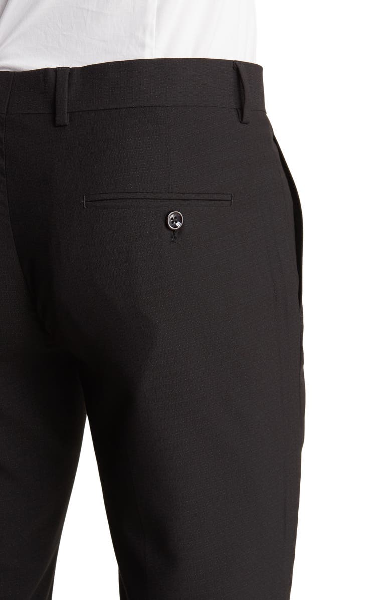 SOUL OF LONDON Tuxedo Notch Satin Lapel Suit, Alternate, color, Black