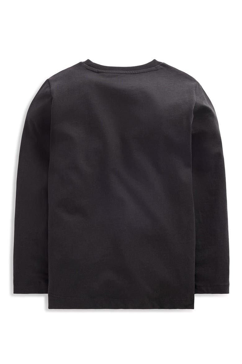 Kids' Long Sleeve Graphic T-Shirt, Alternate, color, SHADOW GREY DINOS