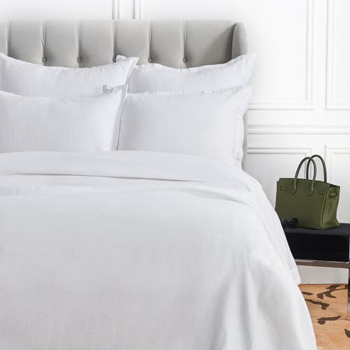 Elisabeth York 20" X 26" Delfina White Cotton Standard Sham In White