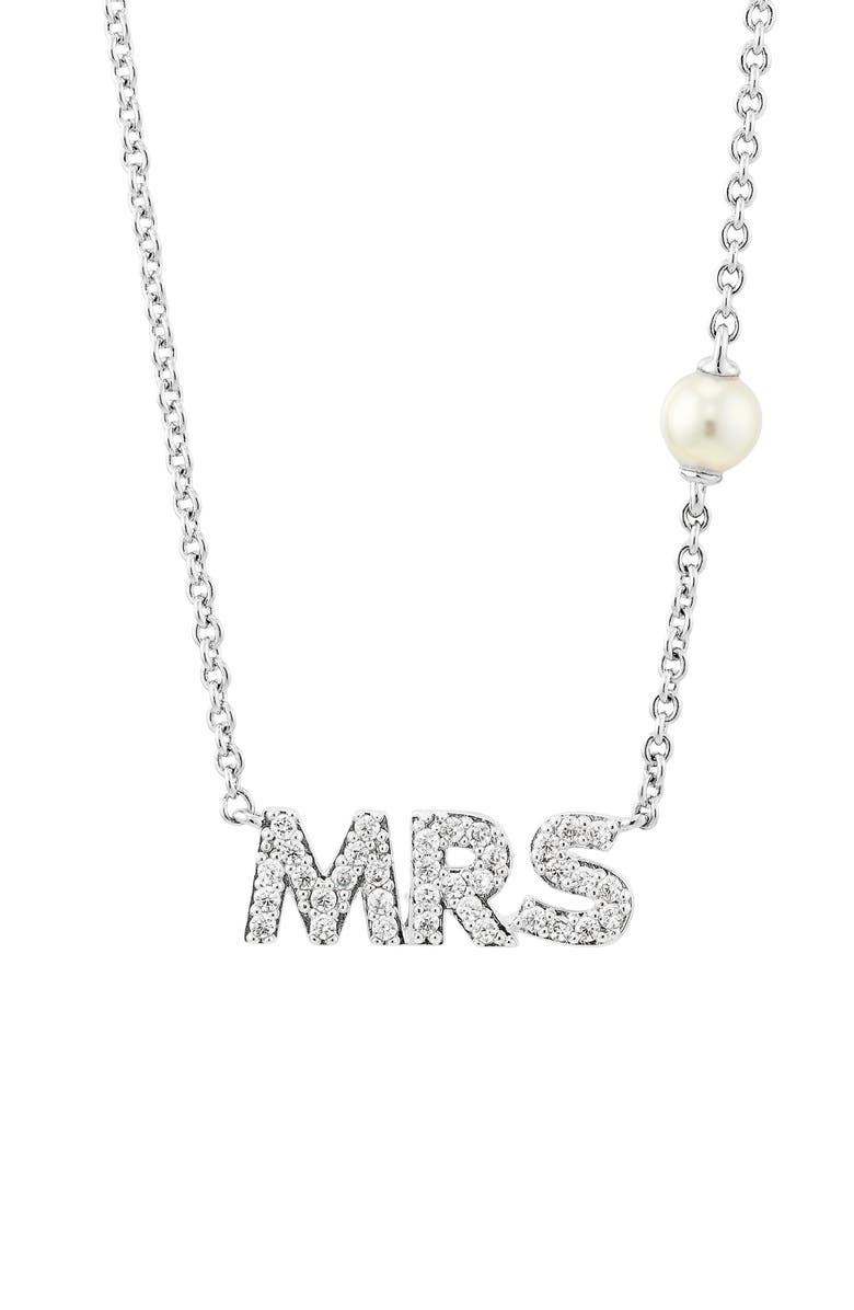 Nadri Mrs Pavé Pendant Necklace, Main, color, 