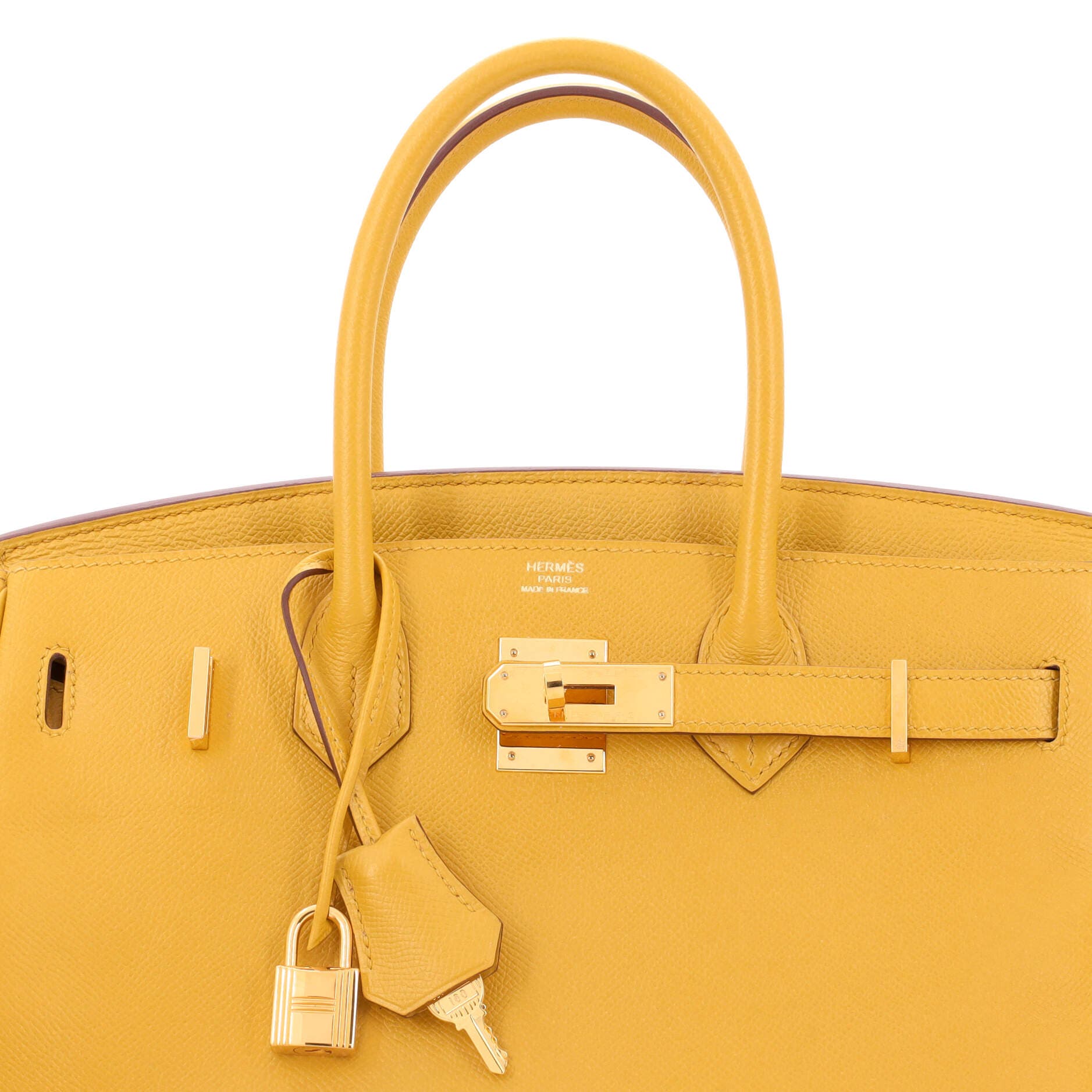 Pre-Owned Hermes Birkin Handbag Yellow Epsom with Gold Hardware 30, Alternate, color, 
