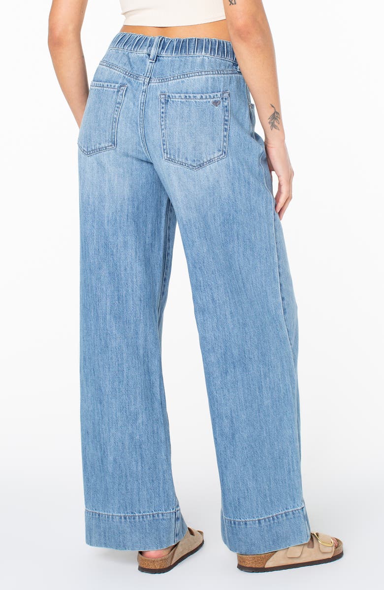Roxy Finley Wide Leg Drawstring Jeans, Alternate, color, Pr Ssure
