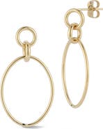 Ember Fine Jewelry 14K Gold Frontal Hoop Earrings