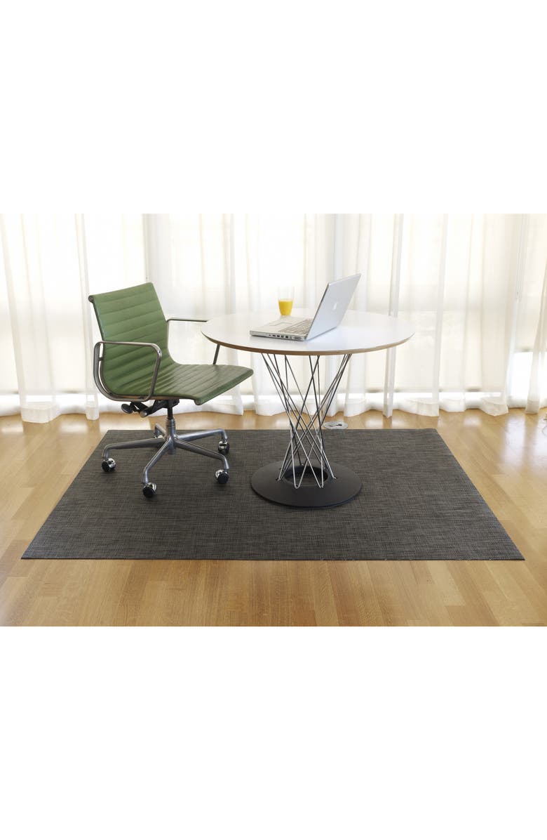 Chilewich Basketweave Indoor/Outdoor Floor Mat, Alternate, color, Carbon