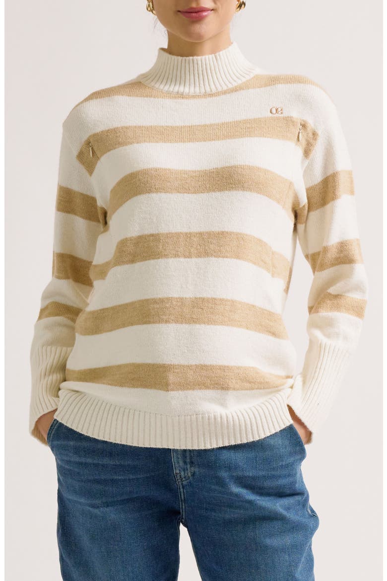 Cabourg Maternity & Nursing Sweater, Alternate, color, Beige/Ivory