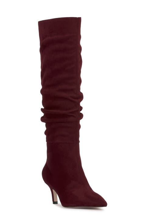 Naevy Pointed Toe Knee High Boot (Women)