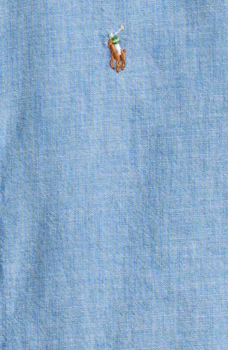 Polo Ralph Lauren Kids' Chambray Button-Down Shirt, Alternate, color, Blue
