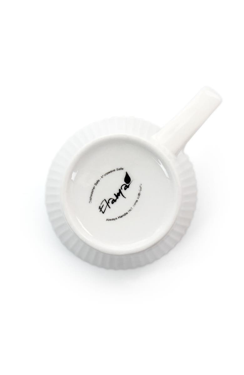 Elama Madeline 12 Piece Porcelain Mug Set, Alternate, color, White