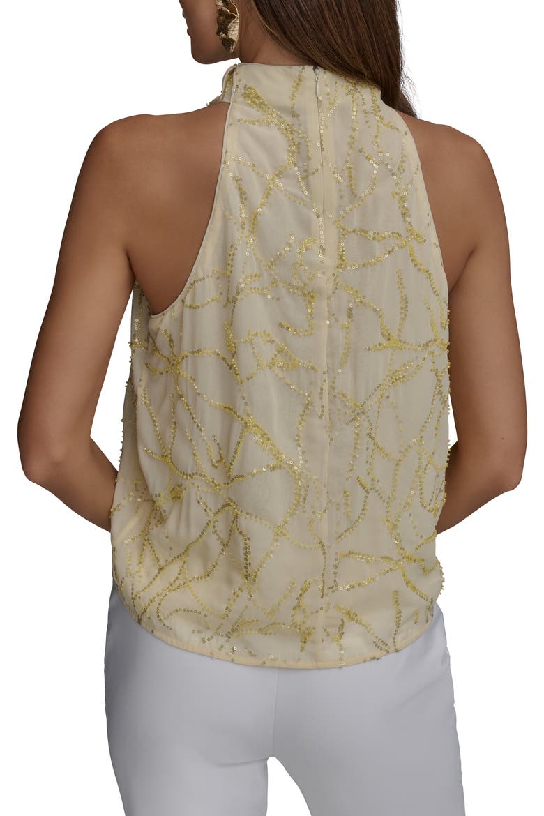 Embellished Cutaway Shoulder Top, Alternate, color, K4P