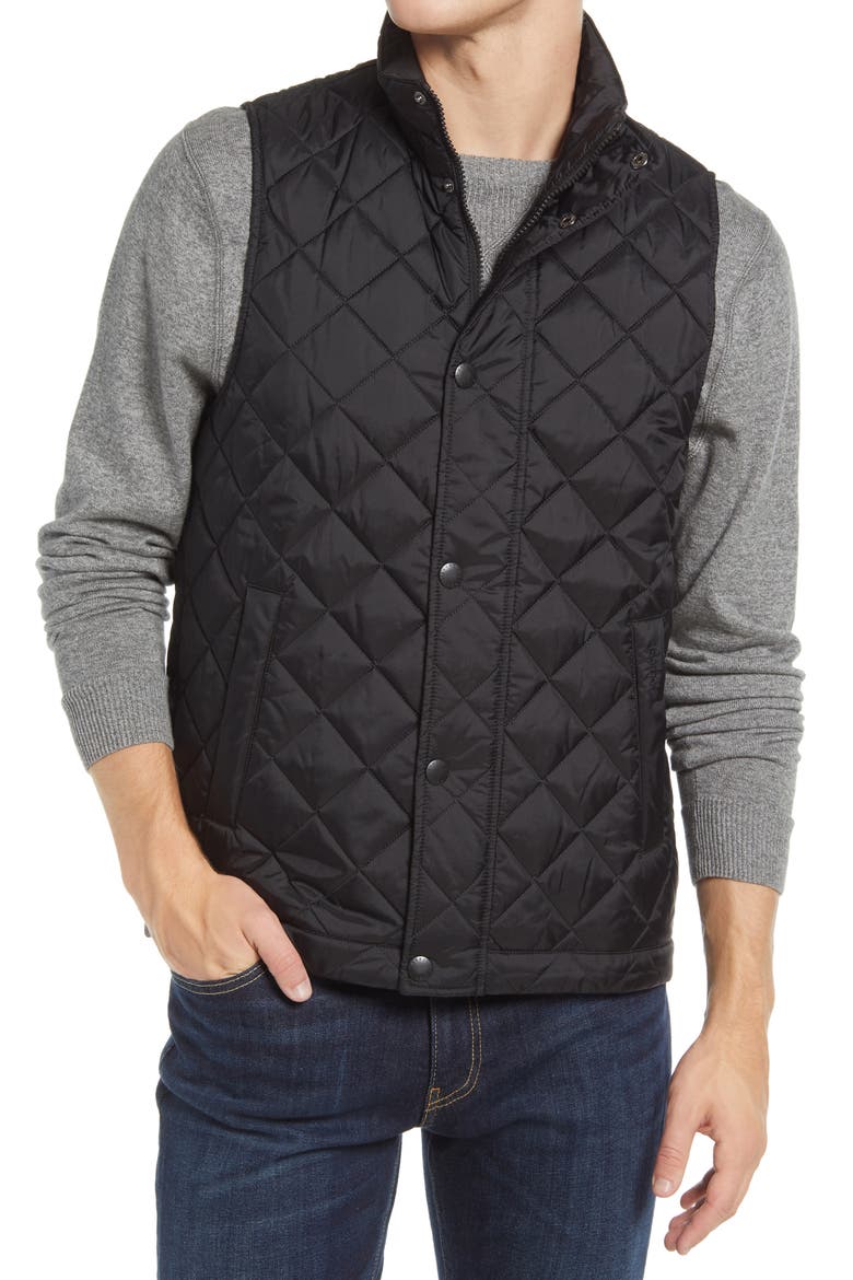 Barlow Quilted Vest, Alternate, color, BLACK