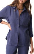 Marine Layer Jane Relaxed Double Cloth Button-Up Shirt