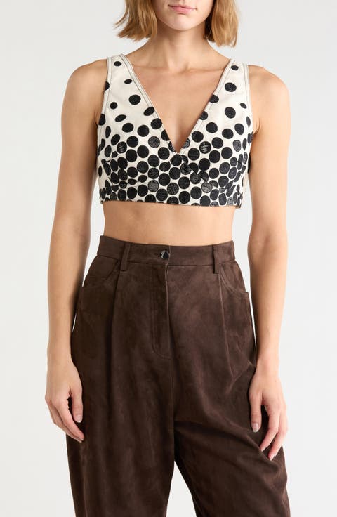 Polka Dot Crop Tank