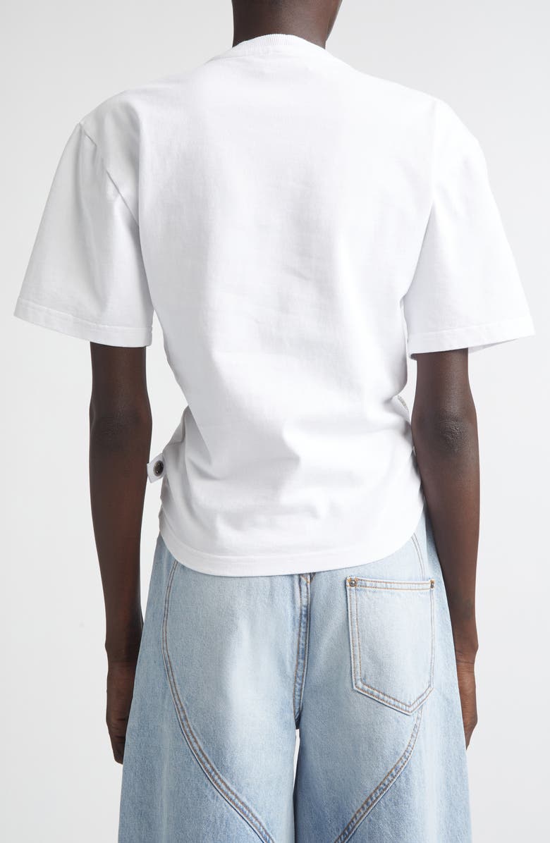 Area Crystal Knot T-Shirt, Alternate, color, White