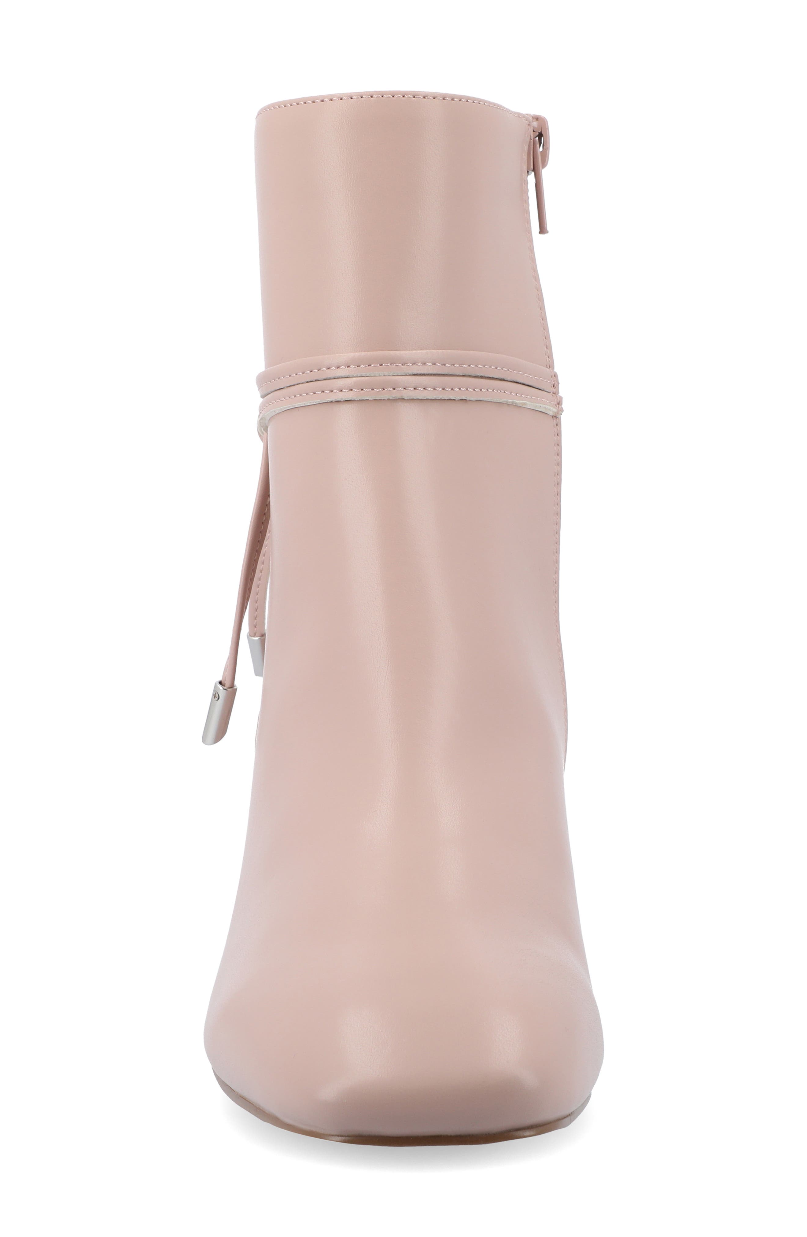 Journee Collection Beverly Block Heel Bootie, Alternate, color, Blush
