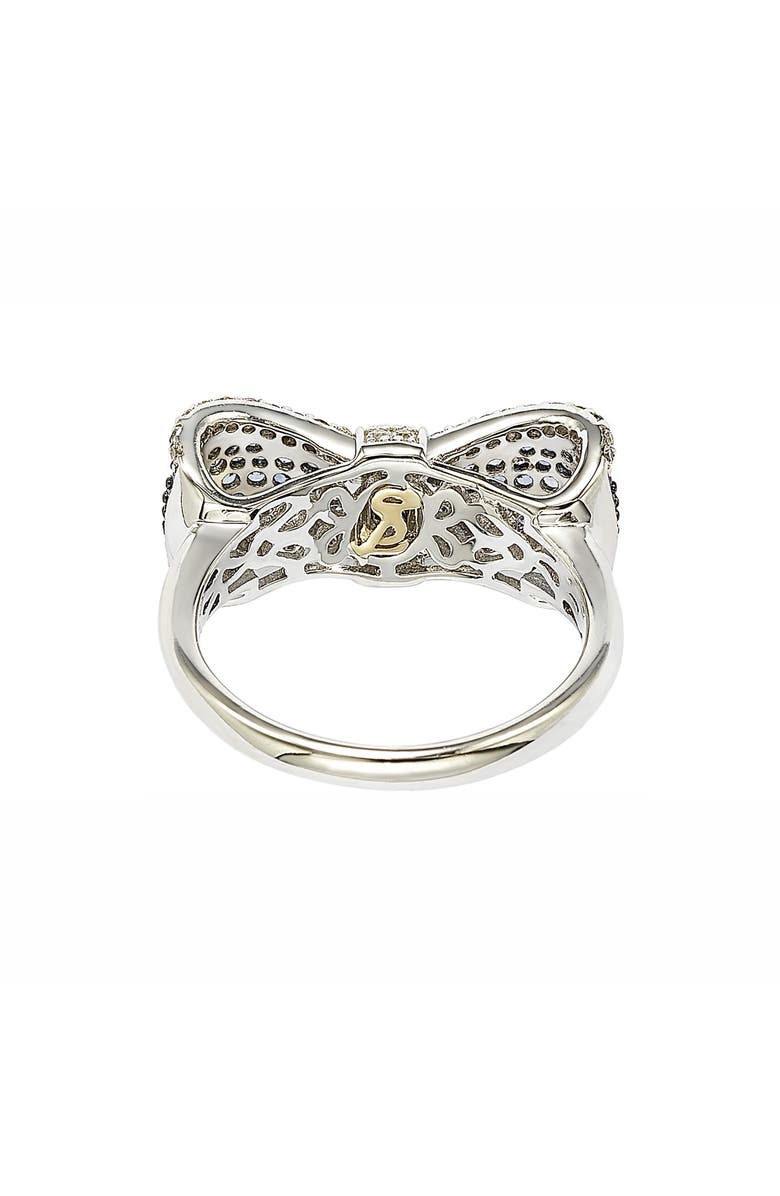 SUZY LEVIAN Sterling Silver & Pink Sapphire Bow Ring, Alternate, color, Pink
