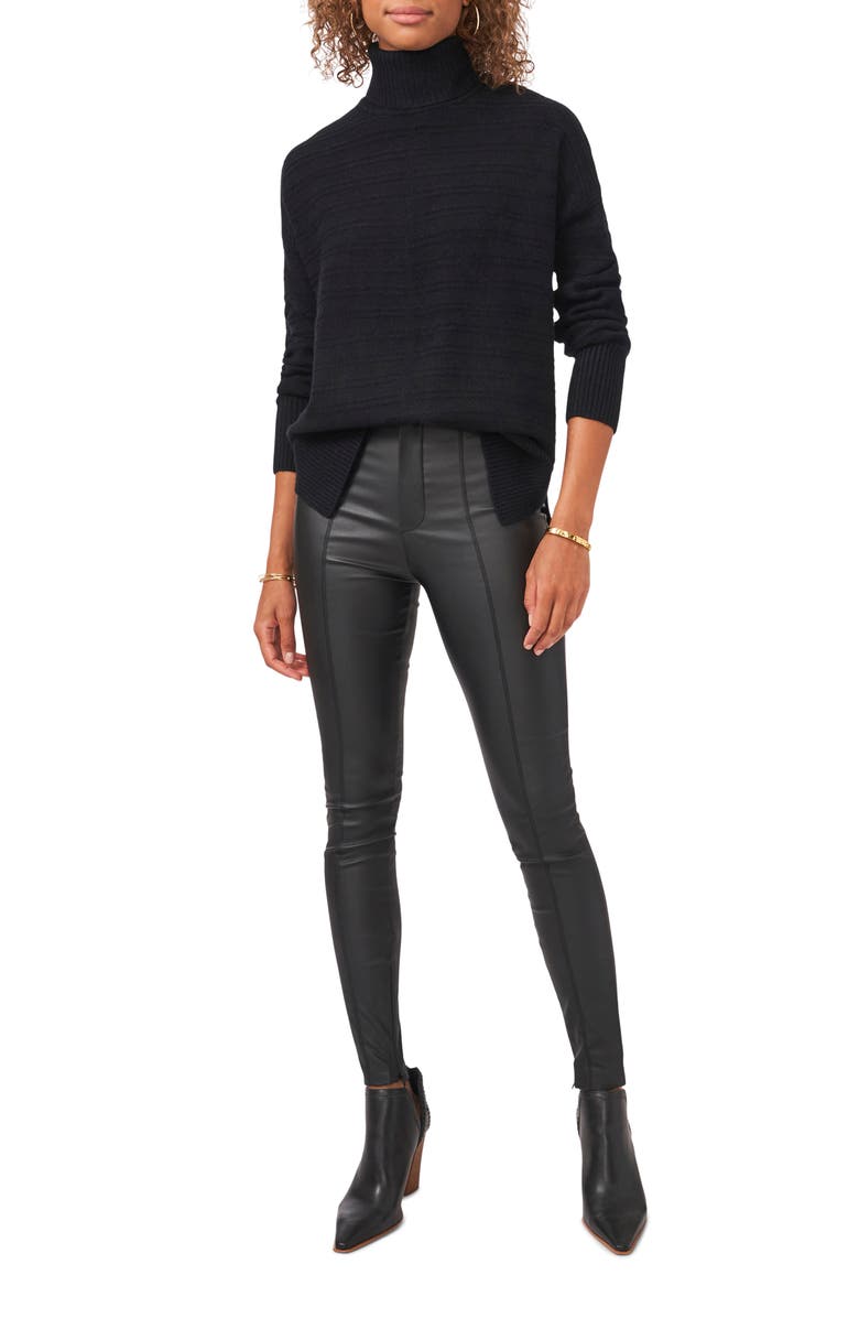 Vince Camuto Textured Turtleneck Sweater, Alternate, color,