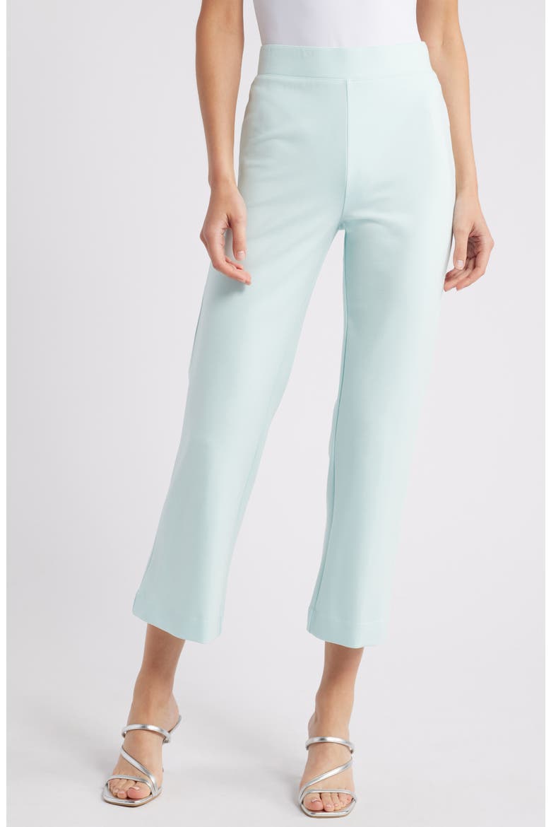 Kick Flare Crop Pants, Main, color, ROBINS EGG