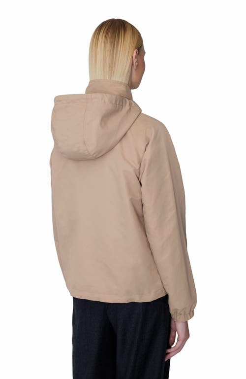 Quartz Co. Lisa | Lightweight Hooded Jacket In Sand Beige