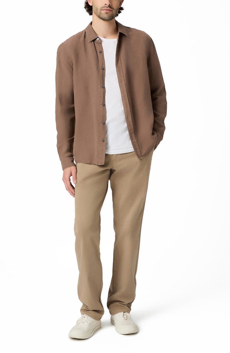 PAIGE Vincent Straight Leg Sateen Chinos, Alternate, color, Farro