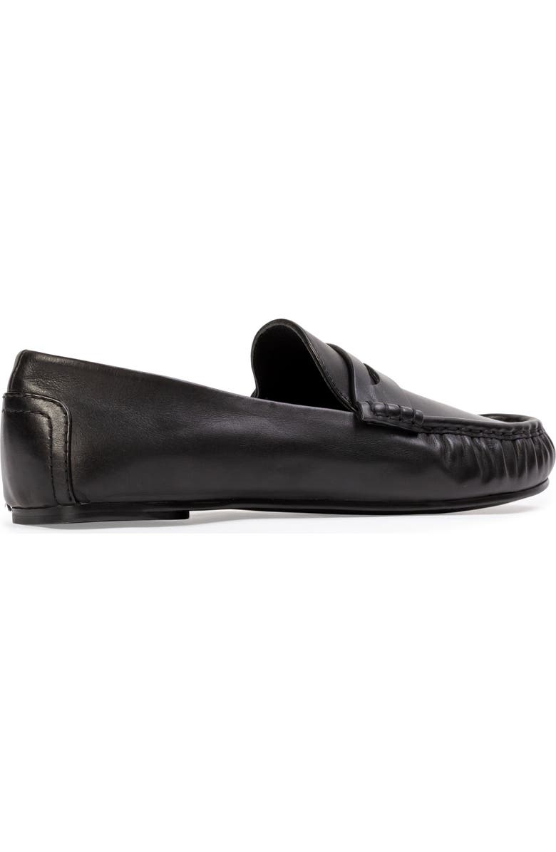 BLACK SUEDE STUDIO Darlyn Leather Mocassin, Alternate, color, Black Leather