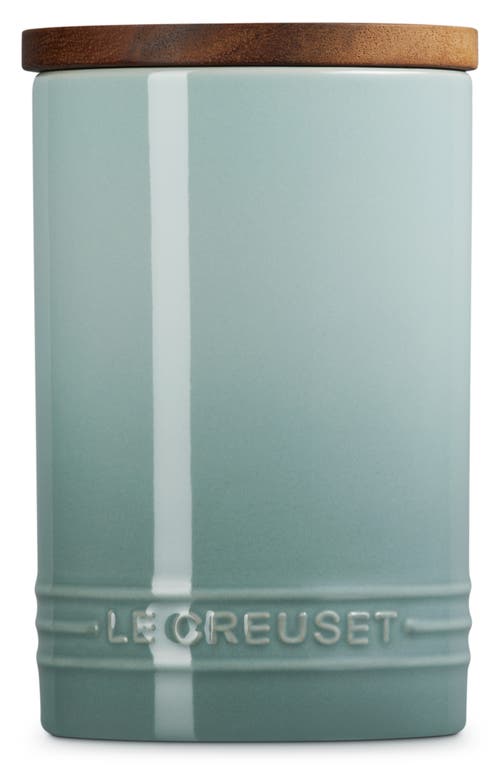Le Creuset Signature Stoneware 26-ounce Storage Canister In Sea Salt