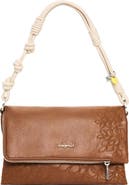 Desigual Embroidered Logo Charm Crossbody Bag