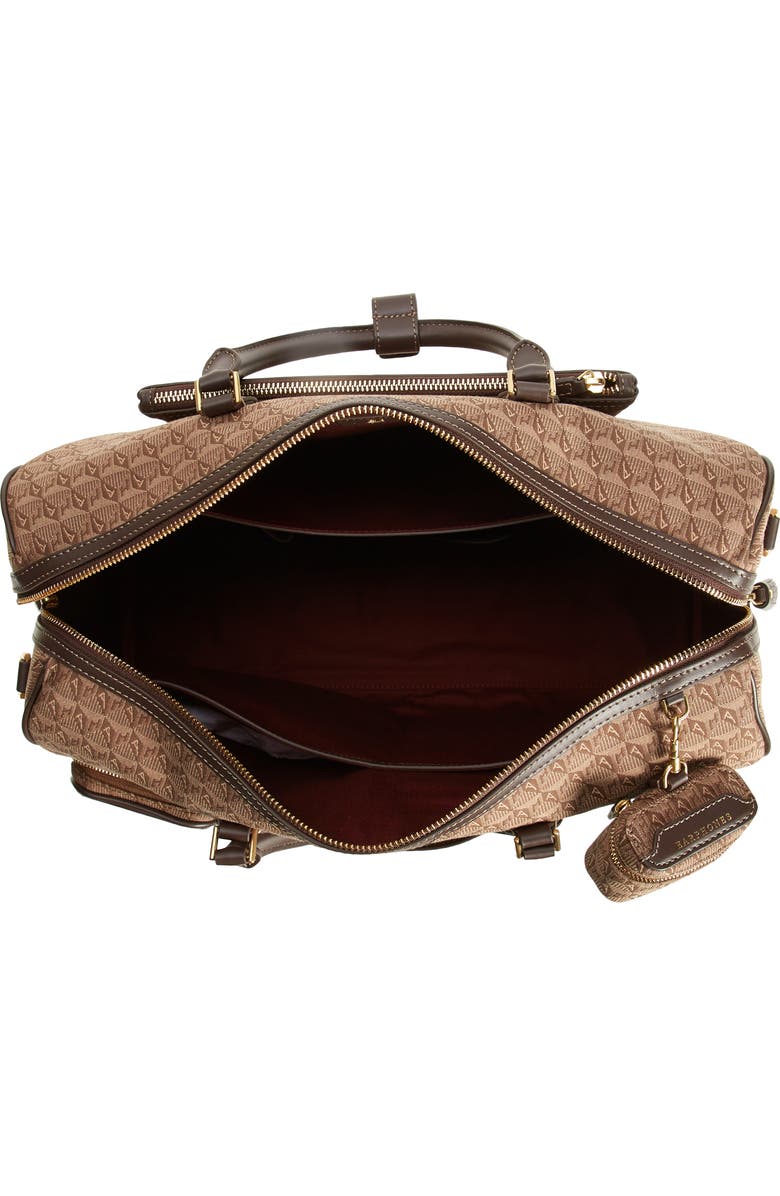 Anya Hindmarch In-Flight Jacquard Barrel Travel Bag, Alternate, color,