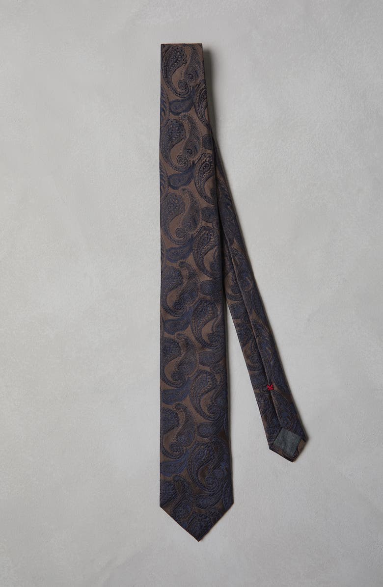 Brunello Cucinelli Silk tie with pattern, Alternate, color,