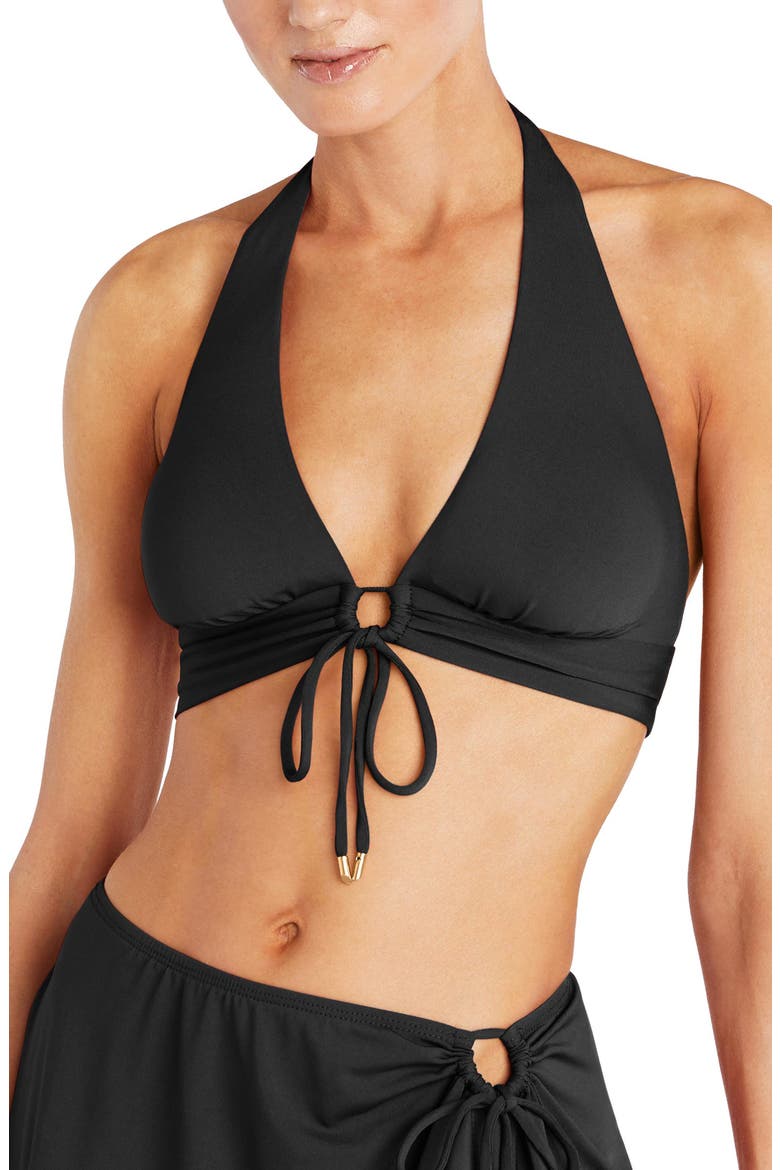 Aubrey Halter Top, Main, color, BLACK