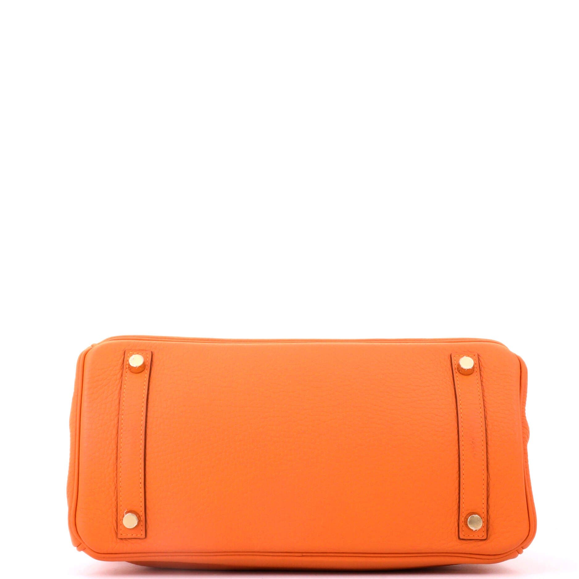 Birkin Handbag Orange Clemence with Gold Hardware 30, Alternate, color, Orange