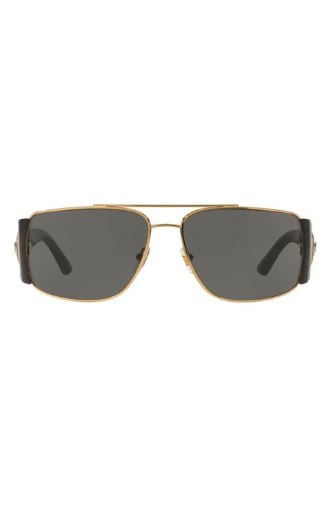 Medusa Medallion 63mm Wrap Sunglasses