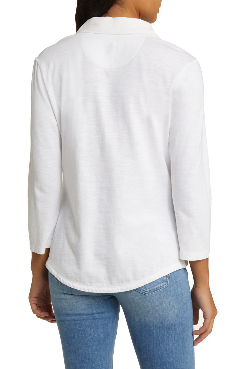 Tommy Bahama Ashby Isles Cotton Jersey Popover Top, Alternate, color, White