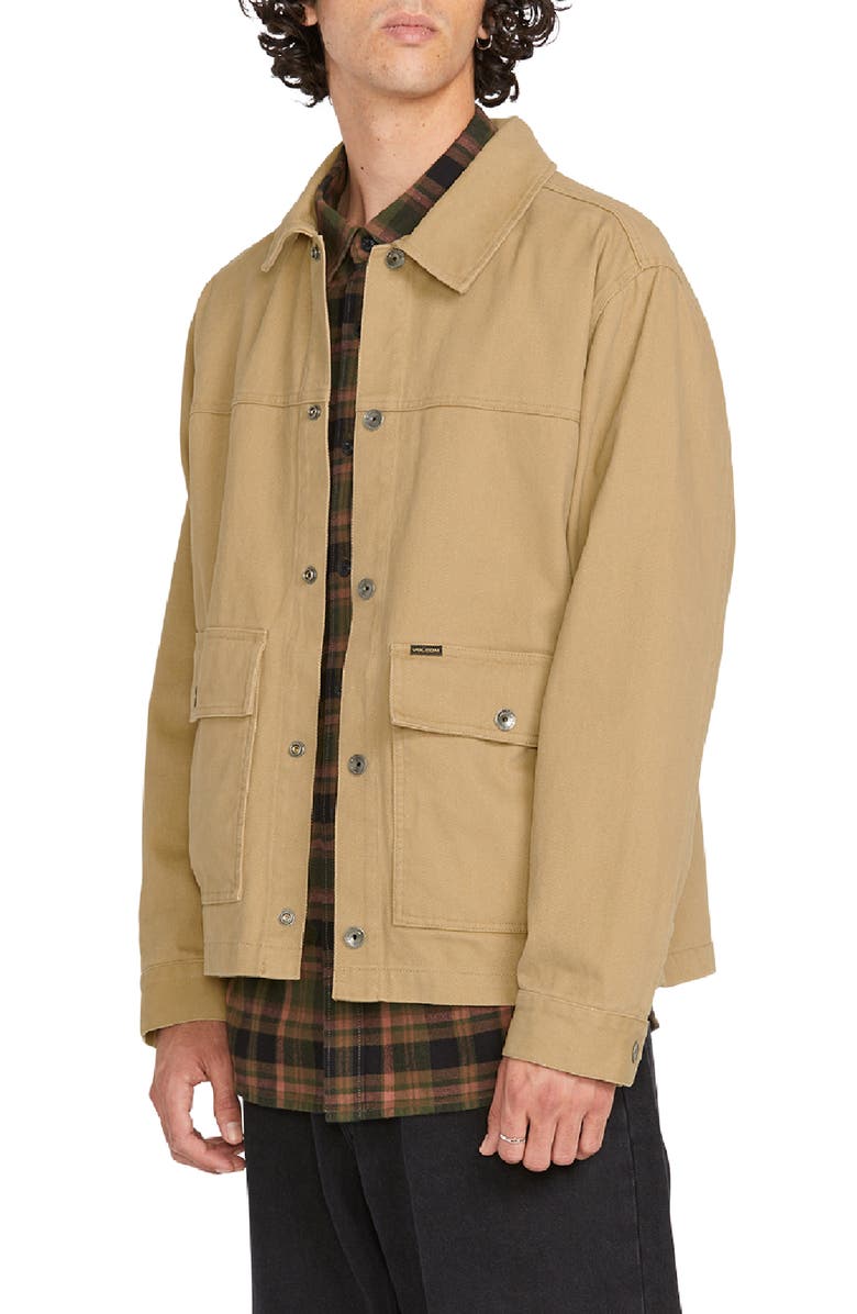 Volcom Barton Trucker Jacket, Main, color, 