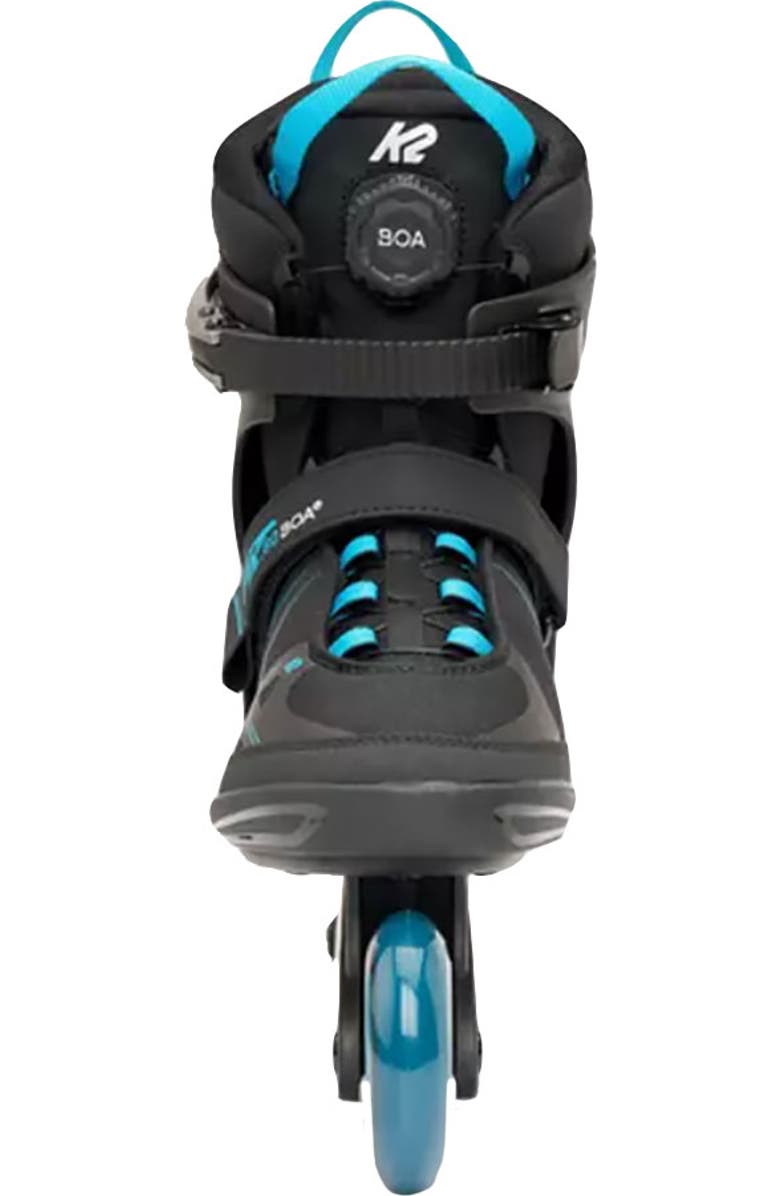 K2 F.I.T. 80 BOA Black/Blue Mens Inline Skates, Alternate, color, Black/Blue