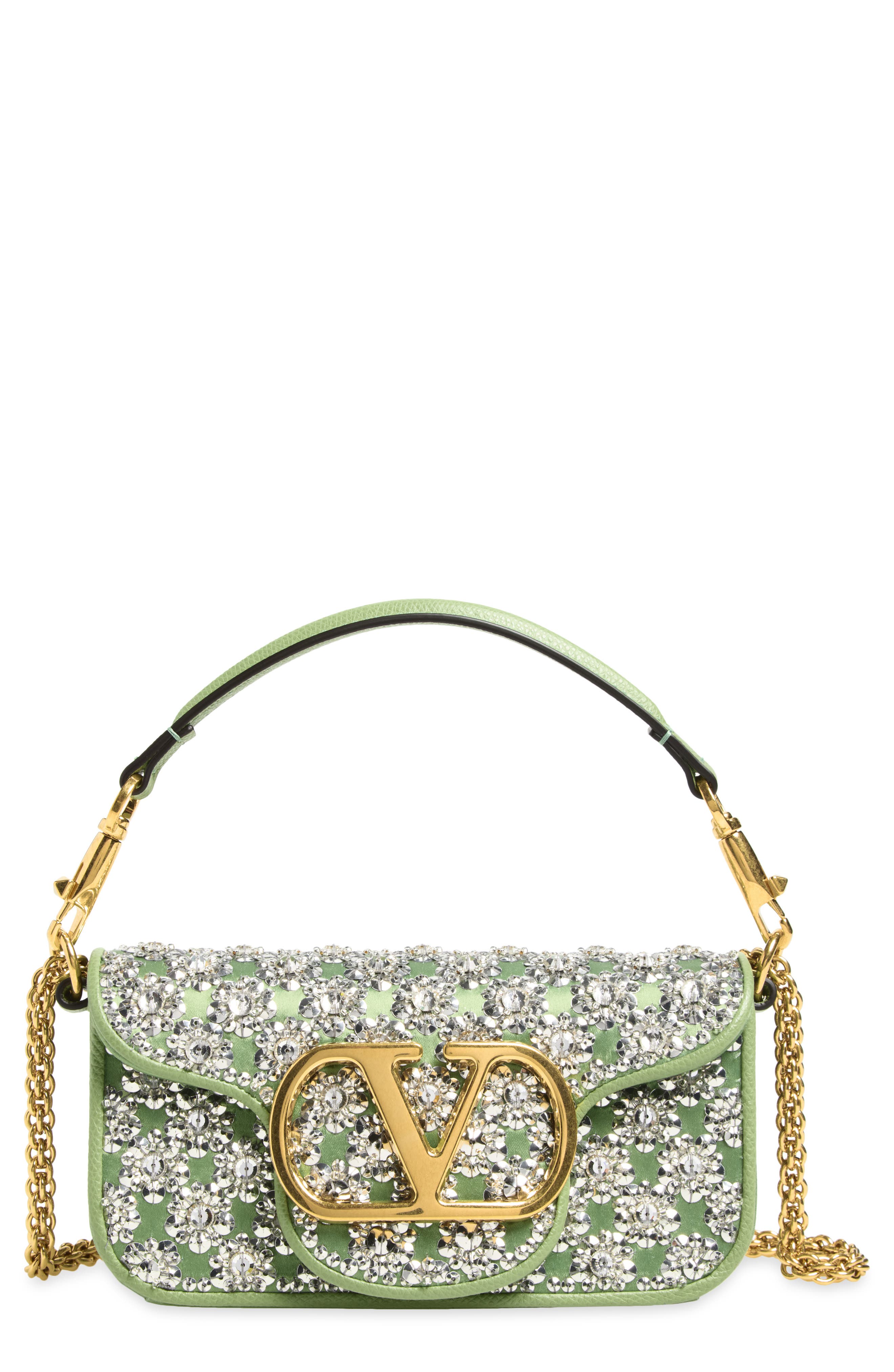 Locò Small Crystal Shoulder Bag, Main, color, CRYSTAL