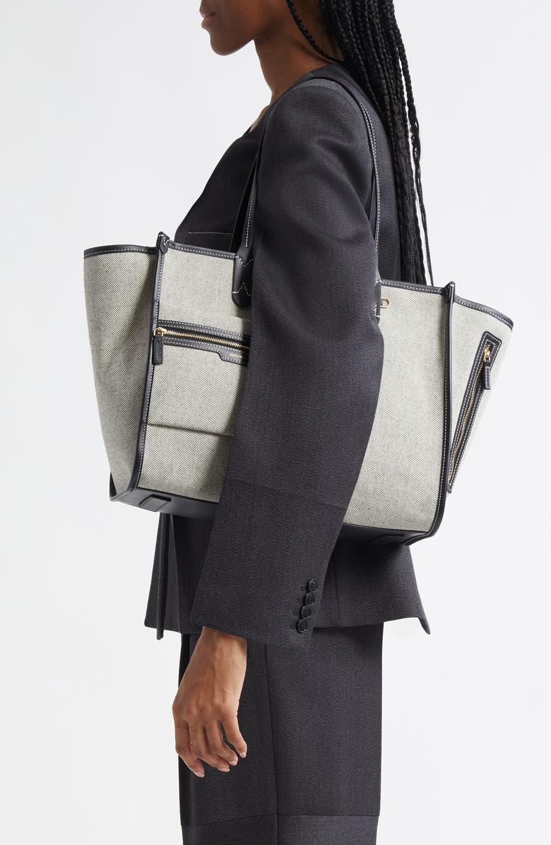 Anya Hindmarch Pocket Canvas Tote, Alternate, color,